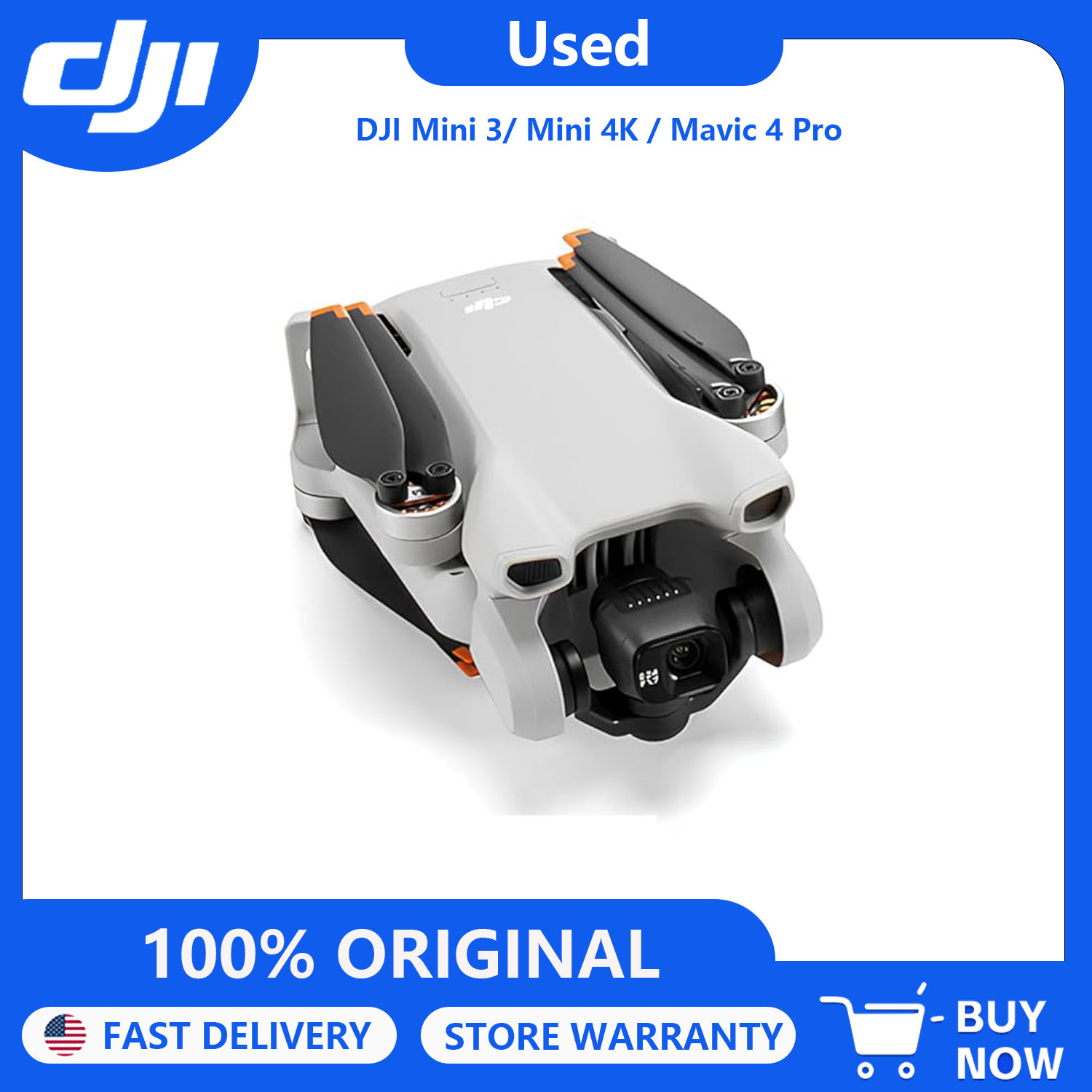 Dji Drone Mini 4 Pro - Восстановленный квадрокоптер DJI Mini 3 /