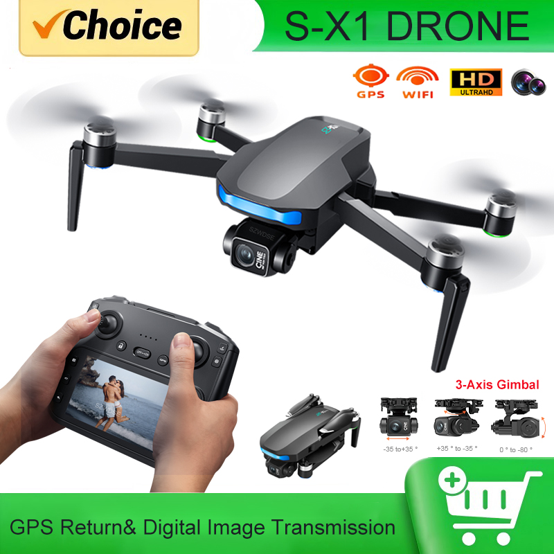 Rc Helicopter Electric - S-X1 MAX – GPS-дрон с 3-осевым