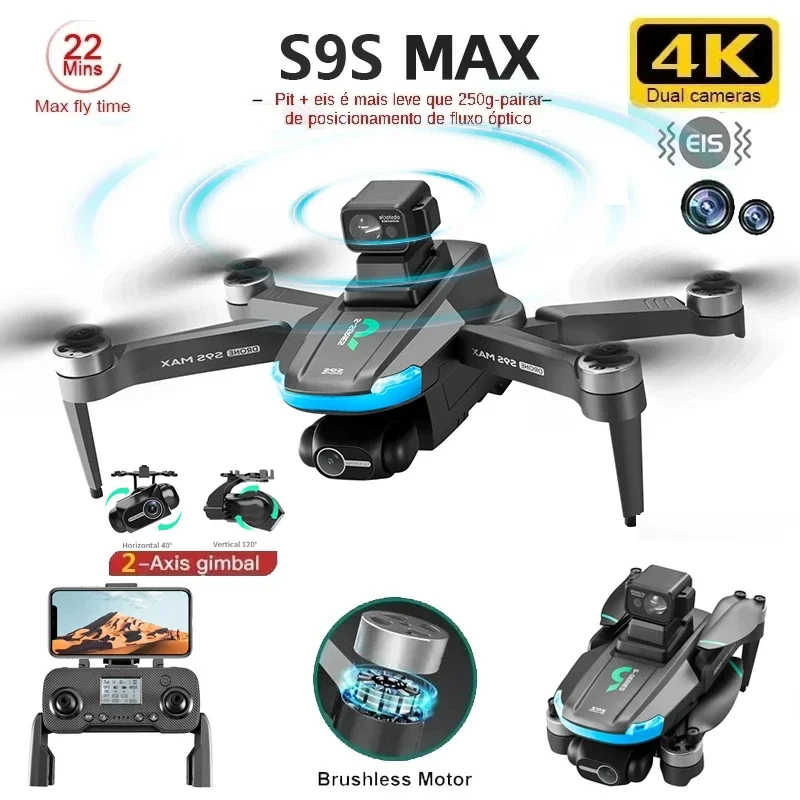 НОВЫЙ S9S MAX MINI Drone 4K 2- – обзор и цена Rc Helicopter Mini