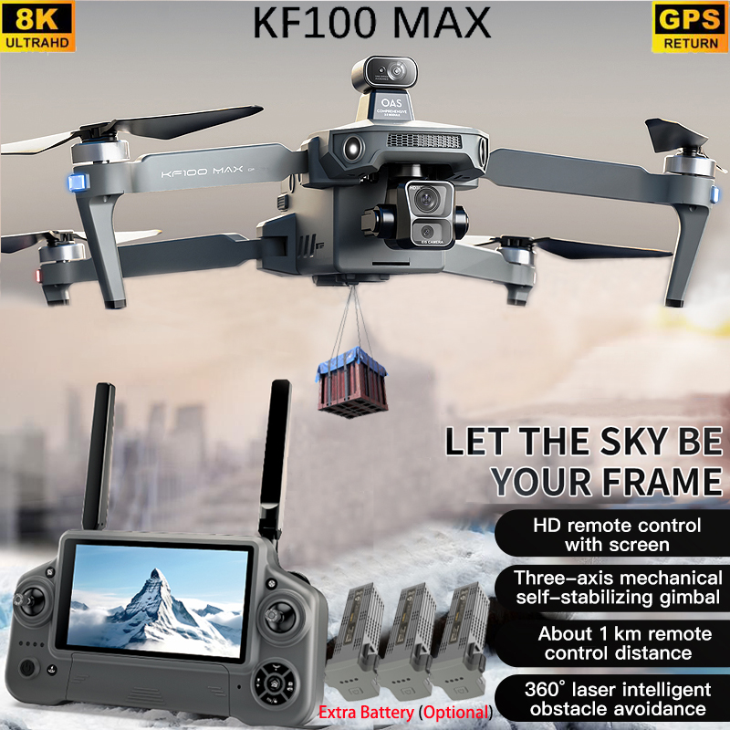 KF100 MAX GPS Дрон 4K Камера 3 – обзор и цена Rc Helicopter Electric